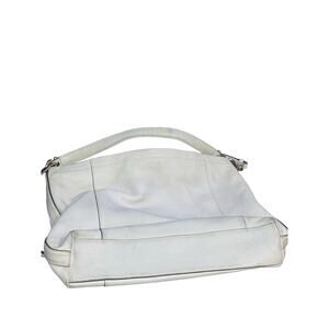 Coach Scout Hobo Chalk White Handbag Shoulder Pebble Leather